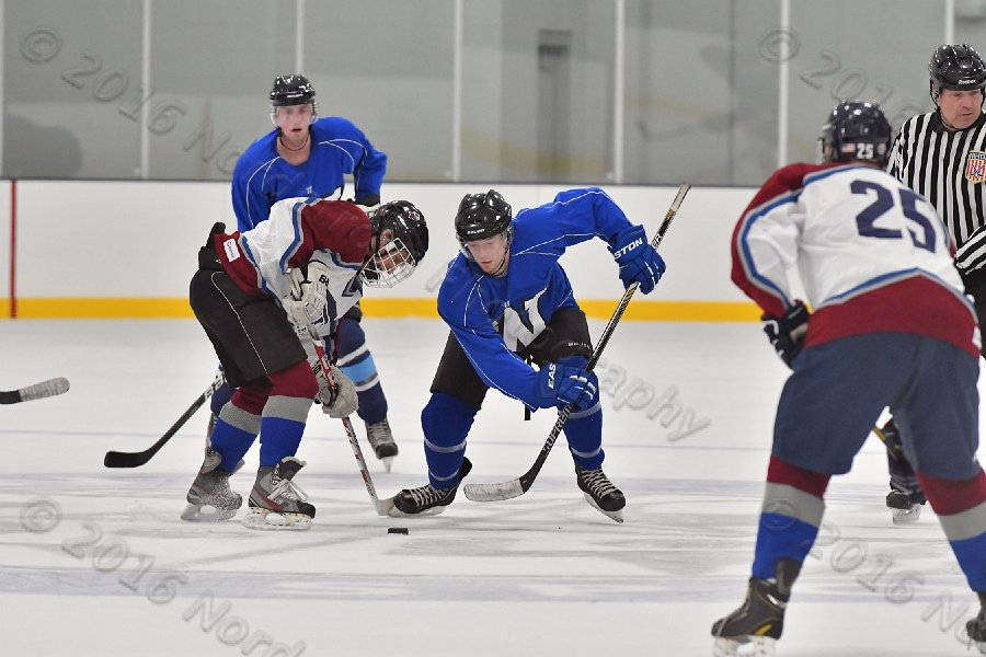 Wheaton College Men\'s Ice Hockey vs Middlesex Community College. - Photo By: KEITH NORDSTROM